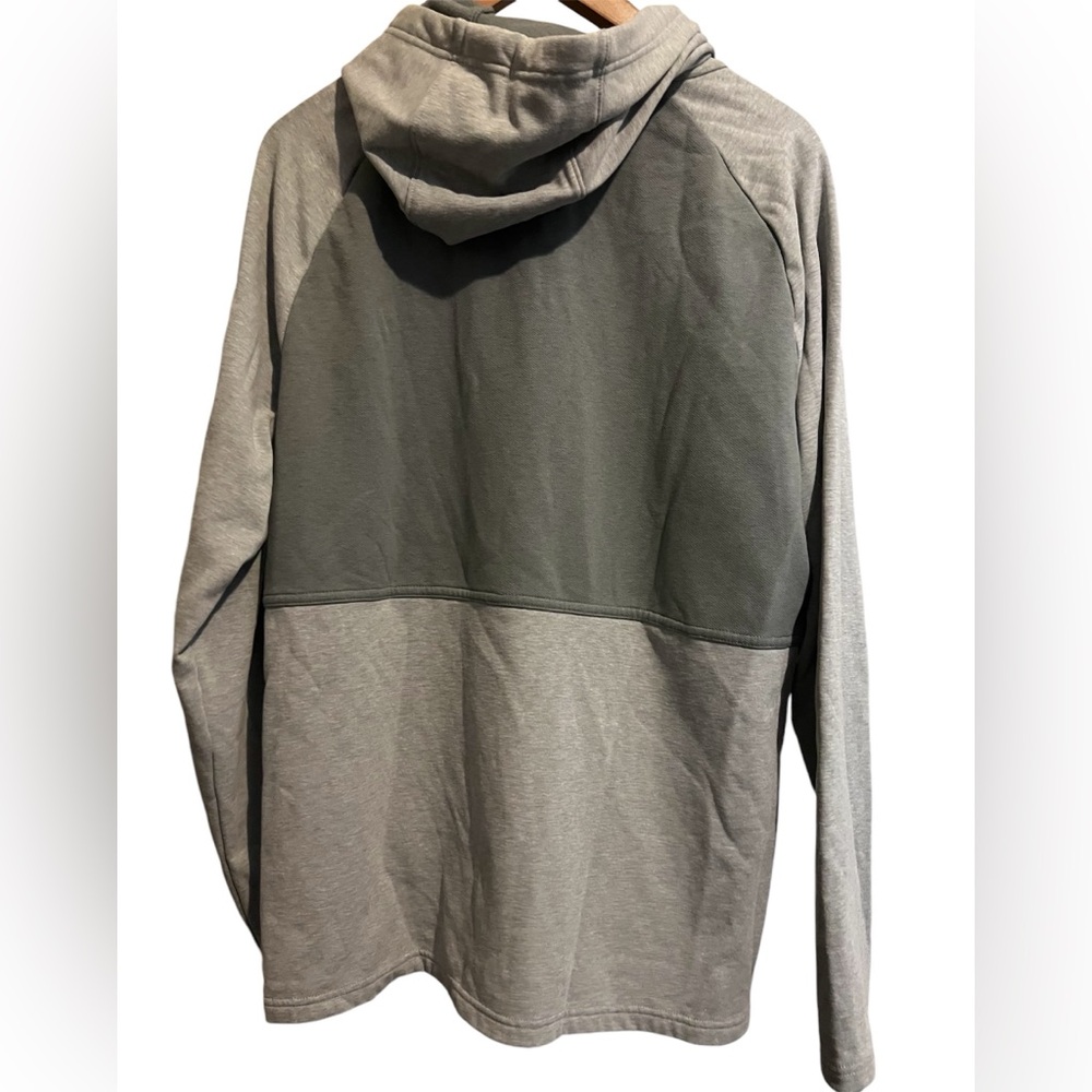 NIKE unisex therma-fit grey with neon green accents Hoodie sweatshirt / size XL - Picture 2 of 11